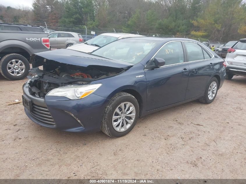 2016 Toyota Camry Hybrid Le VIN: 4T1BD1FK4GU199578 Lot: 40901874