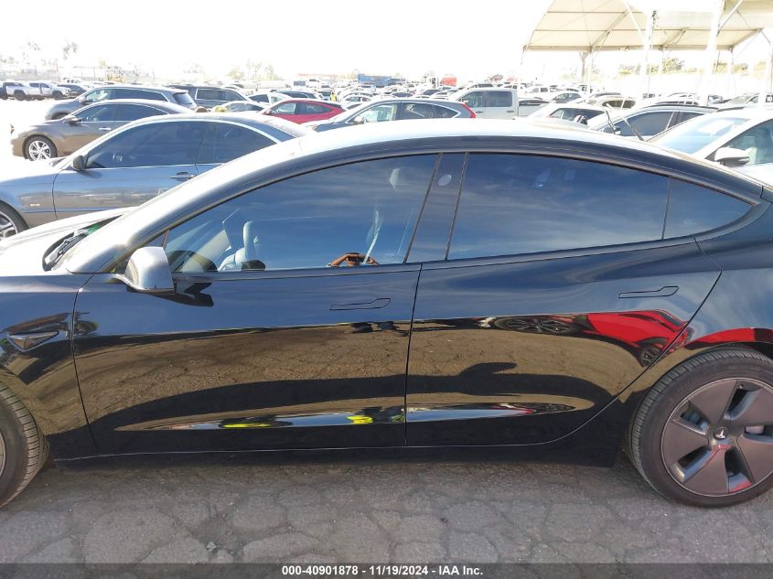 2022 Tesla Model 3 Rear-Wheel Drive VIN: 5YJ3E1EA2NF376097 Lot: 40901878