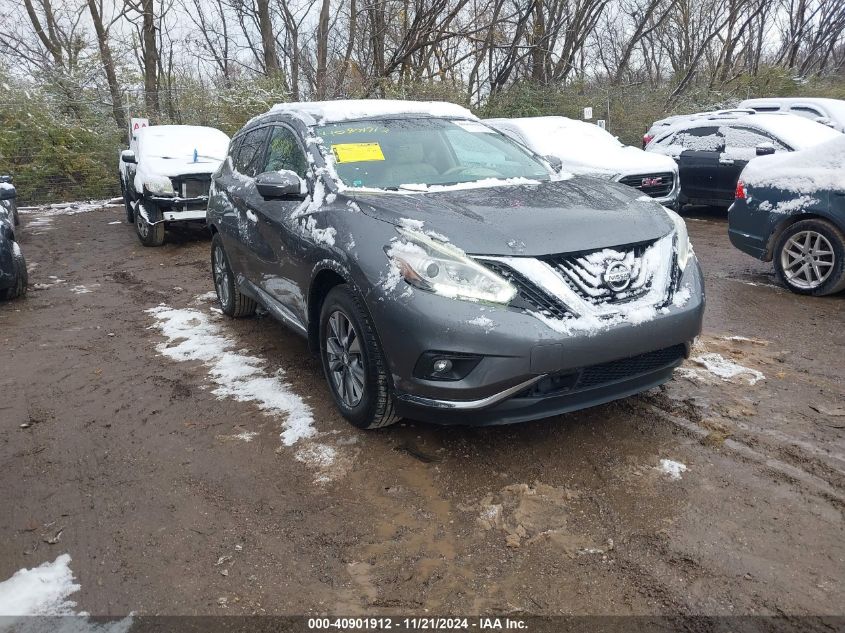 2015 Nissan Murano Sl VIN: 5N1AZ2MH0FN209106 Lot: 40901912