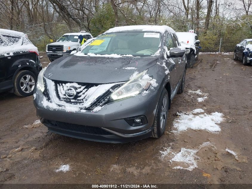 2015 Nissan Murano Sl VIN: 5N1AZ2MH0FN209106 Lot: 40901912