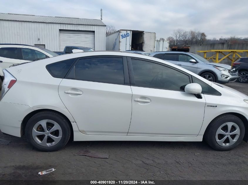 2013 Toyota Prius VIN: JTDKN3DU6D5557187 Lot: 40901920