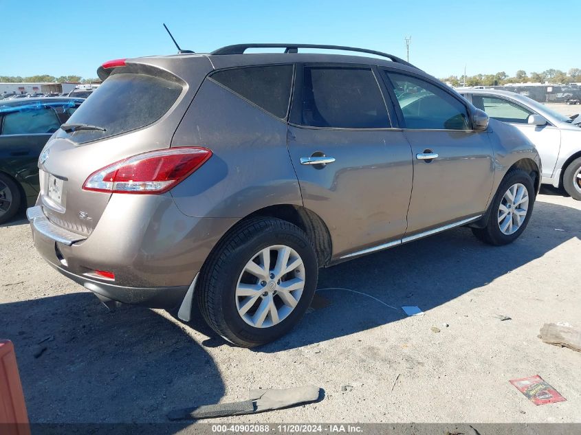 2011 Nissan Murano Sl VIN: JN8AZ1MU5BW067954 Lot: 40902088