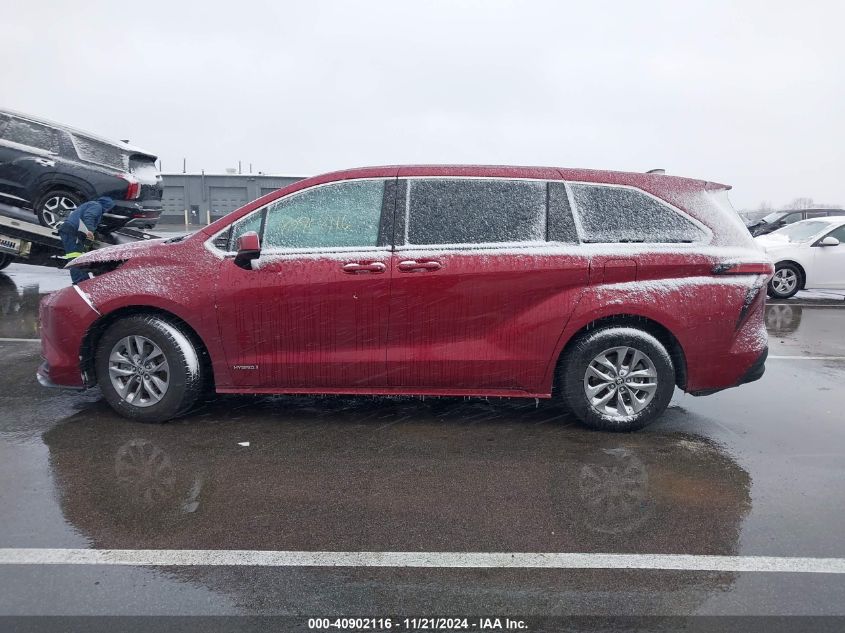 2021 Toyota Sienna Le VIN: 5TDKRKEC4MS042509 Lot: 40902116