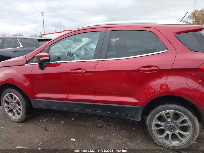 2020 Ford Ecosport Titanium VIN: MAJ6S3KL7LC349873 Lot: 40902222