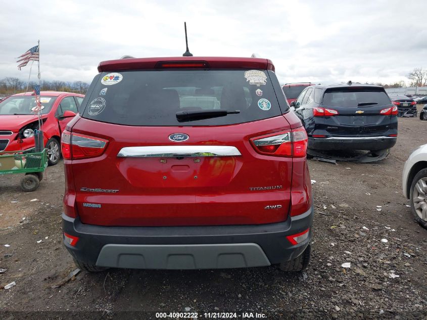 2020 Ford Ecosport Titanium VIN: MAJ6S3KL7LC349873 Lot: 40902222