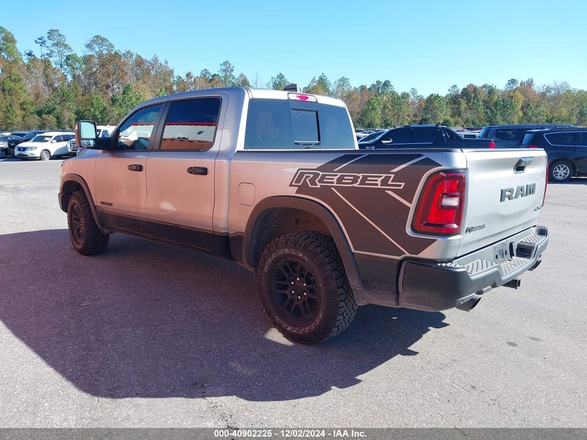 Vin: 1c6srflp9sn535108, lot: 41391917, ram 1500 rebel  4x4 5'7 box 20253