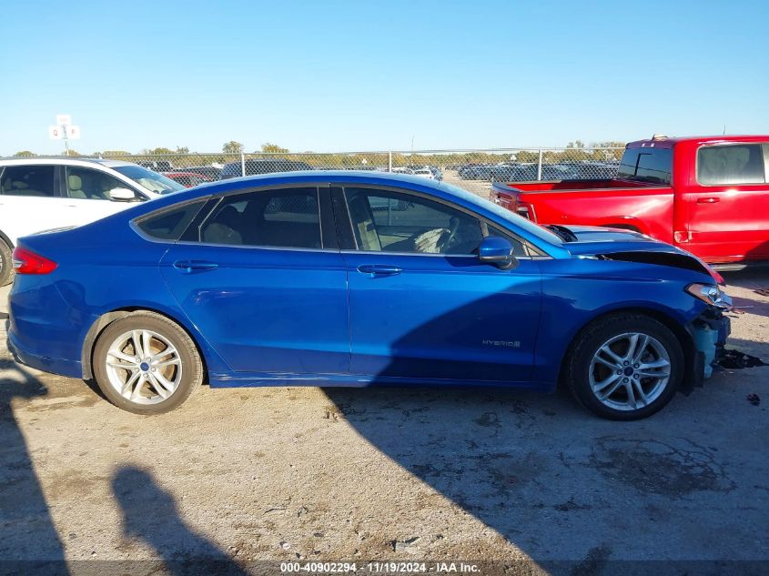 2018 Ford Fusion Hybrid Se VIN: 3FA6P0LU2JR102900 Lot: 40902294