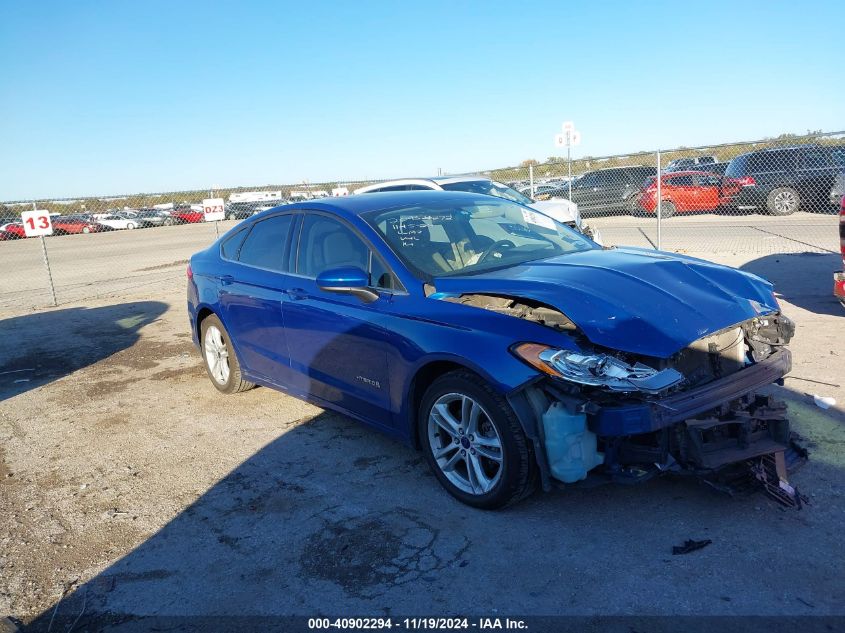 VIN 3FA6P0LU2JR102900 2018 FORD FUSION HYBRID no.1