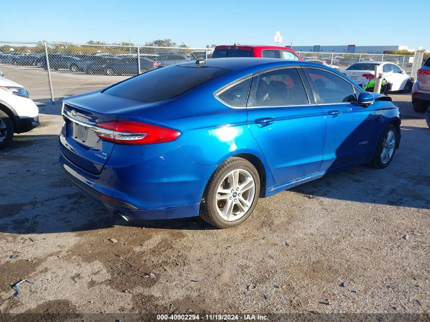 VIN 3FA6P0LU2JR102900 2018 FORD FUSION HYBRID no.4