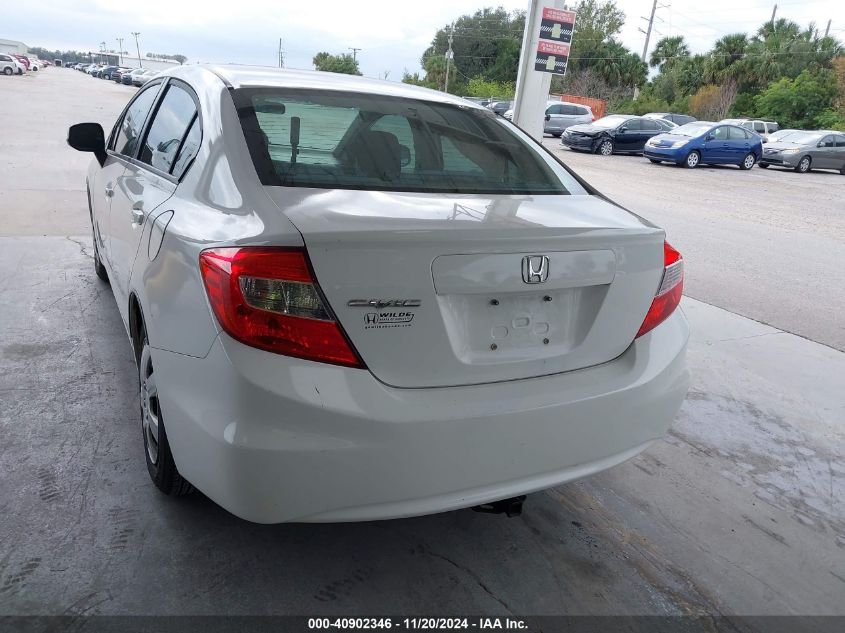 2012 Honda Civic Lx VIN: 19XFB2F5XCE008783 Lot: 40902346