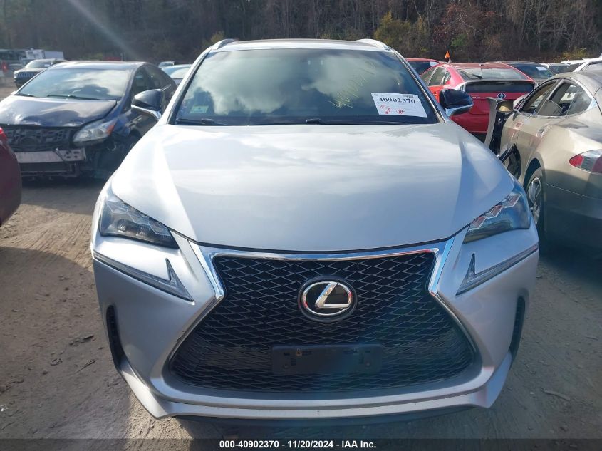 2015 Lexus Nx 200T F Sport VIN: JTJBARBZ2F2006124 Lot: 40902370