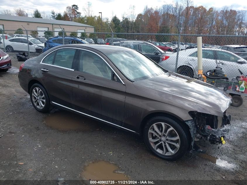 2016 Mercedes-Benz C 300 4Matic/Luxury 4Matic/Sport 4Matic VIN: 55SWF4KB7GU116742 Lot: 40902725