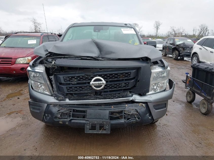 2021 Nissan Titan S 4X2 VIN: 1N6AA1EE2MN527393 Lot: 40902753