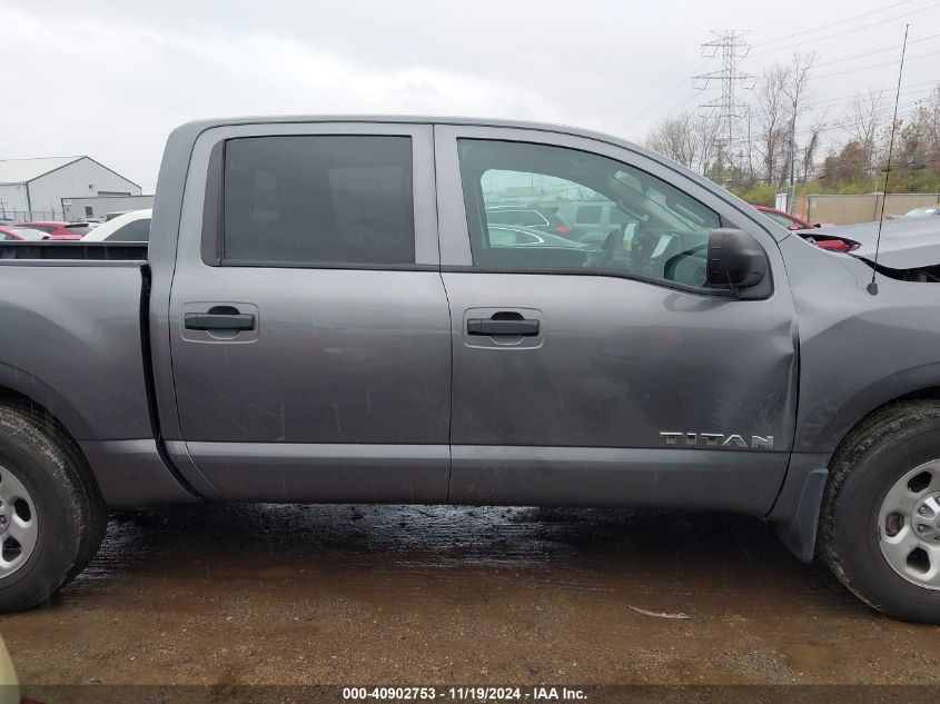 2021 Nissan Titan S 4X2 VIN: 1N6AA1EE2MN527393 Lot: 40902753