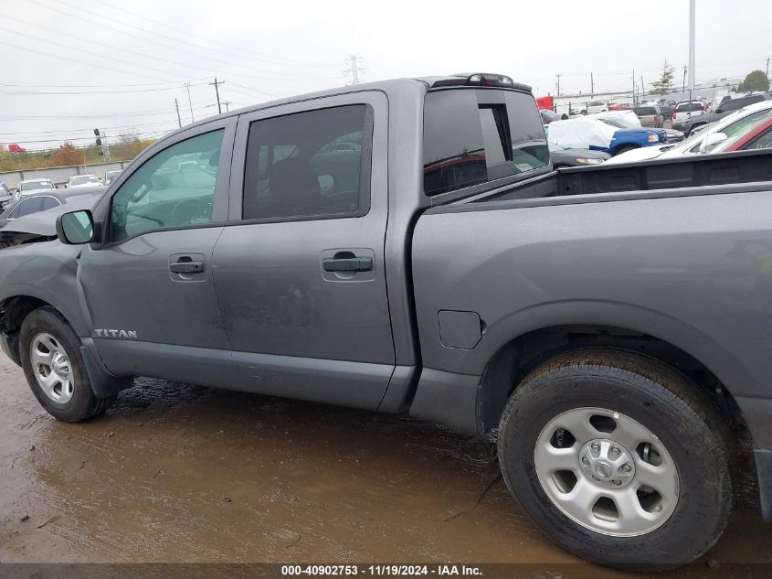 2021 Nissan Titan S 4X2 VIN: 1N6AA1EE2MN527393 Lot: 40902753