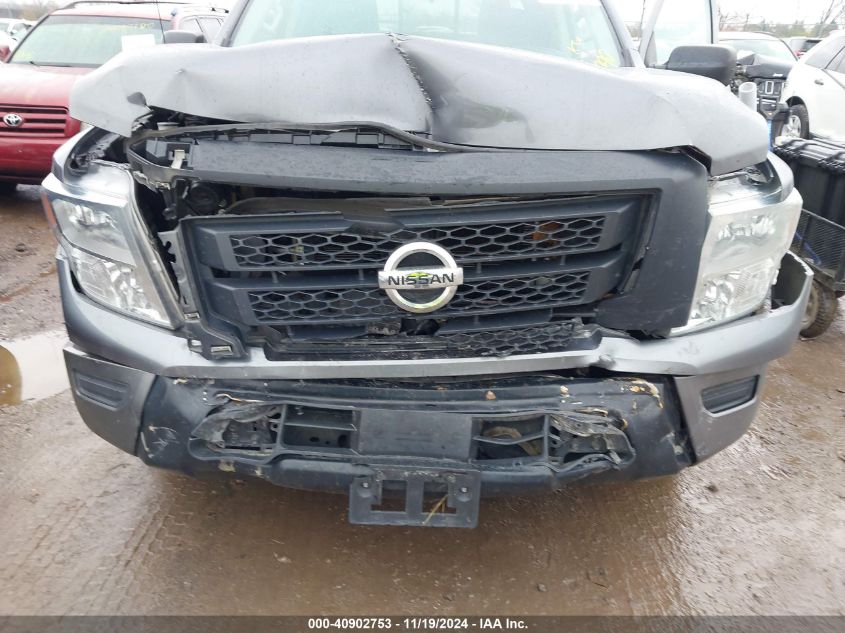 2021 Nissan Titan S 4X2 VIN: 1N6AA1EE2MN527393 Lot: 40902753