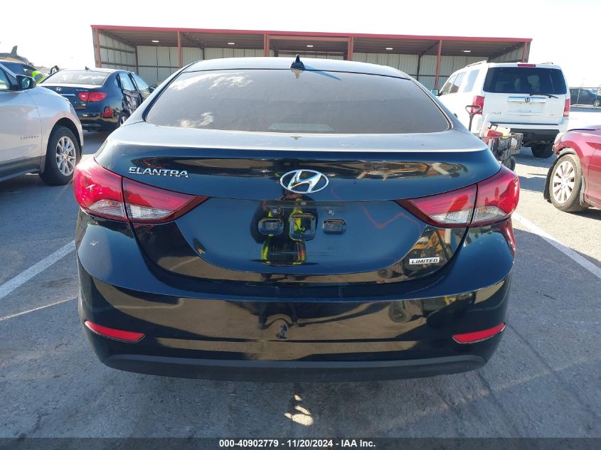 2015 Hyundai Elantra Limited VIN: KMHDH4AE6FU278961 Lot: 40902779