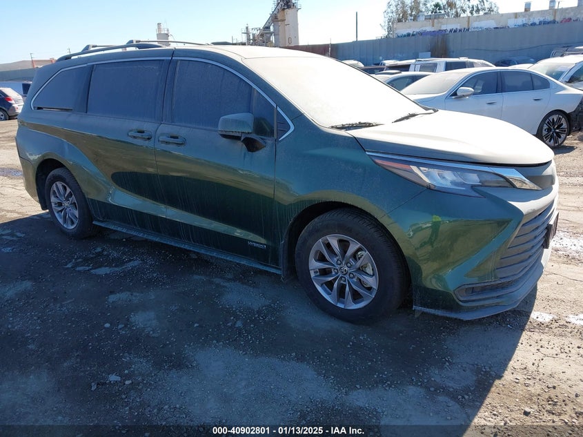 Vin: 5tdkrkec6ms014551, lot: 41392492, toyota sienna le 2021 img_1