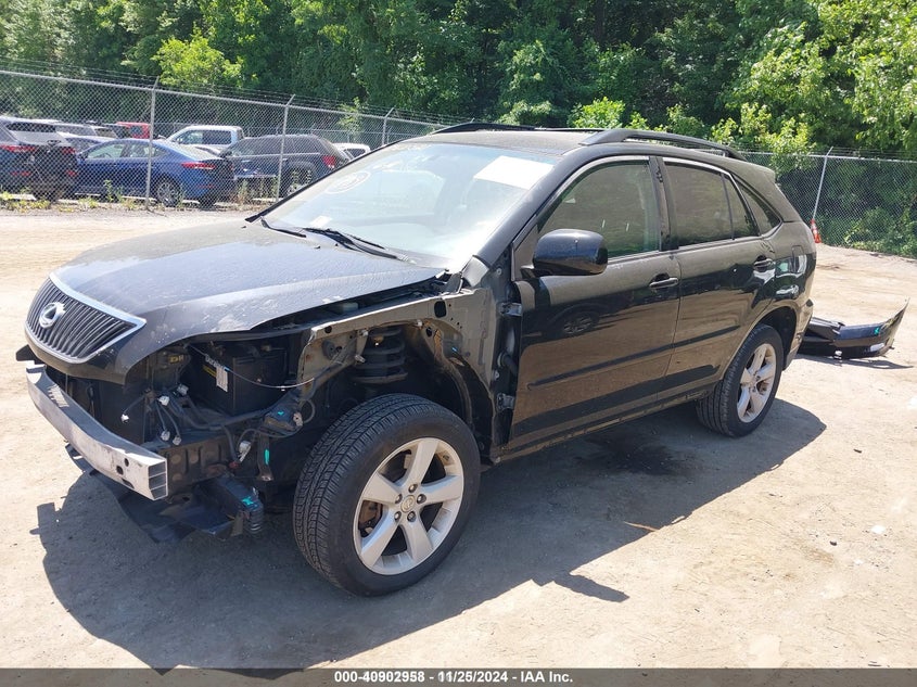 2007 Lexus Rx 350 blue suv gasoline 2T2HK31U07C017604 photo #3