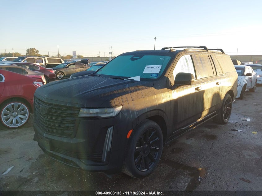 Vin: 1gys4mkl0mr311788, lot: 41392825, cadillac escalade esv 4wd premium luxury platinum 20212