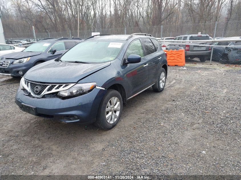 VIN JN8AZ1MW0EW522988 2014 Nissan Murano, SV no.2