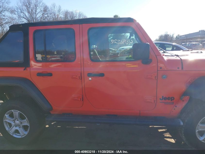 2019 Jeep Wrangler Unlimited Sport S 4X4 VIN: 1C4HJXDG6KW669468 Lot: 40903218