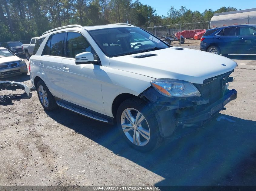 2013 Mercedes-Benz Ml 350 VIN: 4JGDA5JB8DA113637 Lot: 40903291