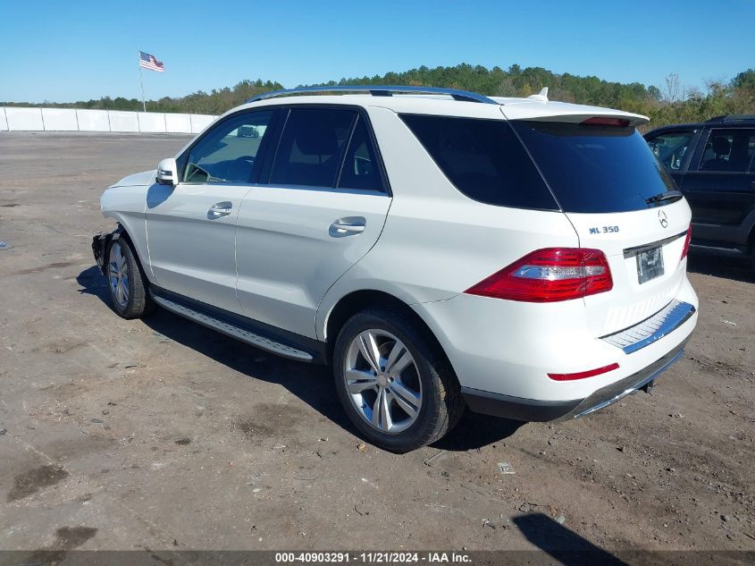 2013 Mercedes-Benz Ml 350 VIN: 4JGDA5JB8DA113637 Lot: 40903291