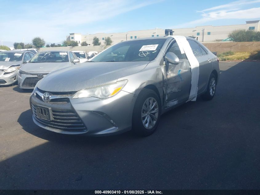 VIN 4T4BF1FK2FR496878 2015 Toyota Camry, LE no.2