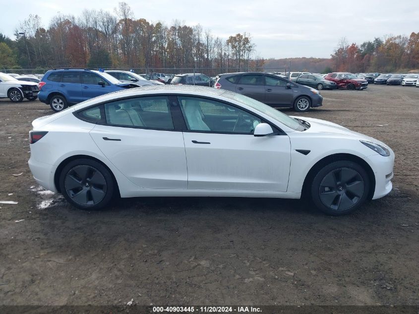 2022 Tesla Model 3 Long Range Dual Motor All-Wheel Drive VIN: 5YJ3E1EB3NF110709 Lot: 40903445