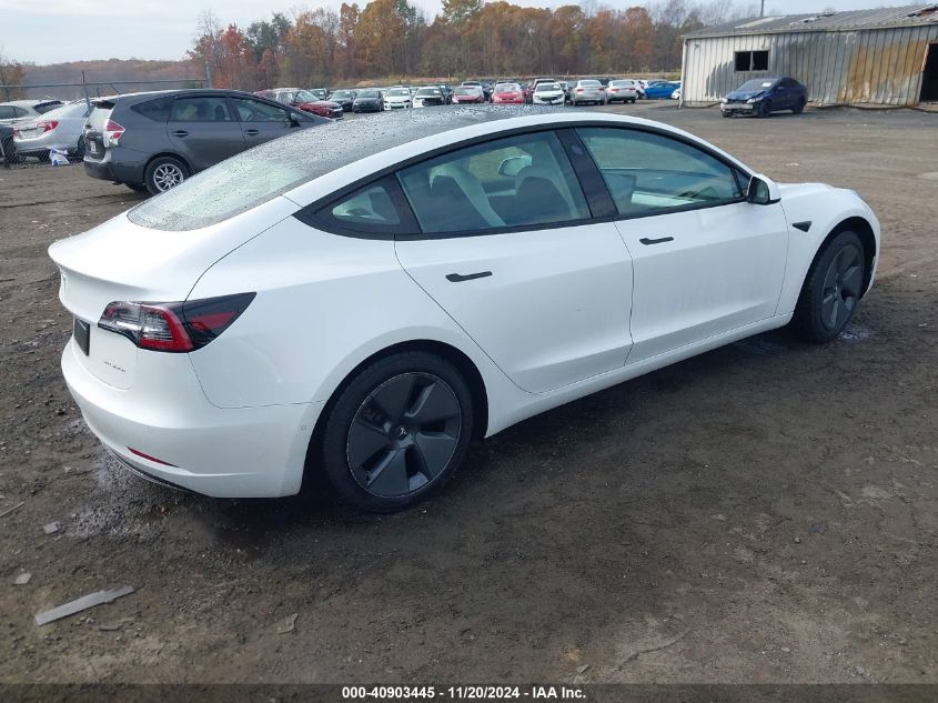 VIN 5YJ3E1EB3NF110709 2022 Tesla Model 3, Long Rang... no.4