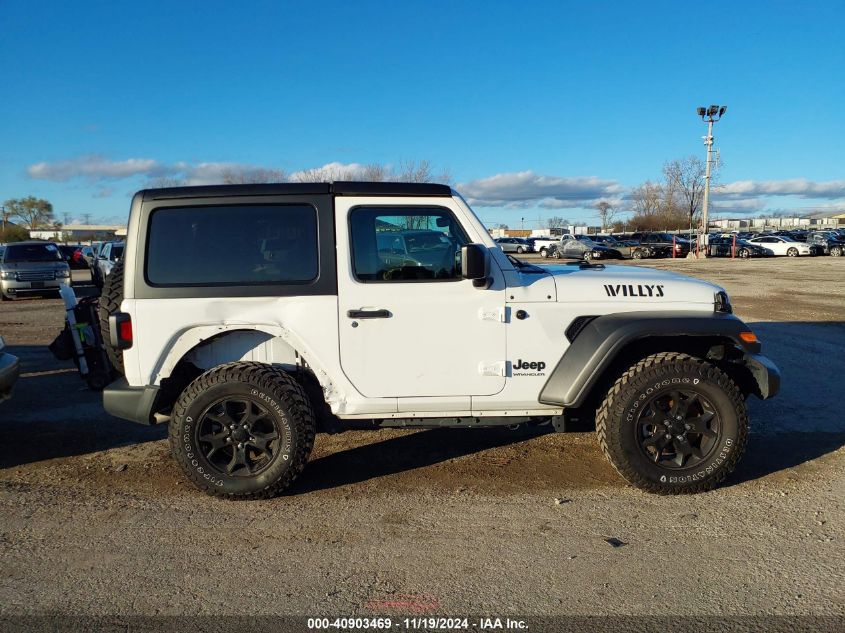 2022 Jeep Wrangler Willys 4X4 VIN: 1C4GJXAG4NW145790 Lot: 40903469