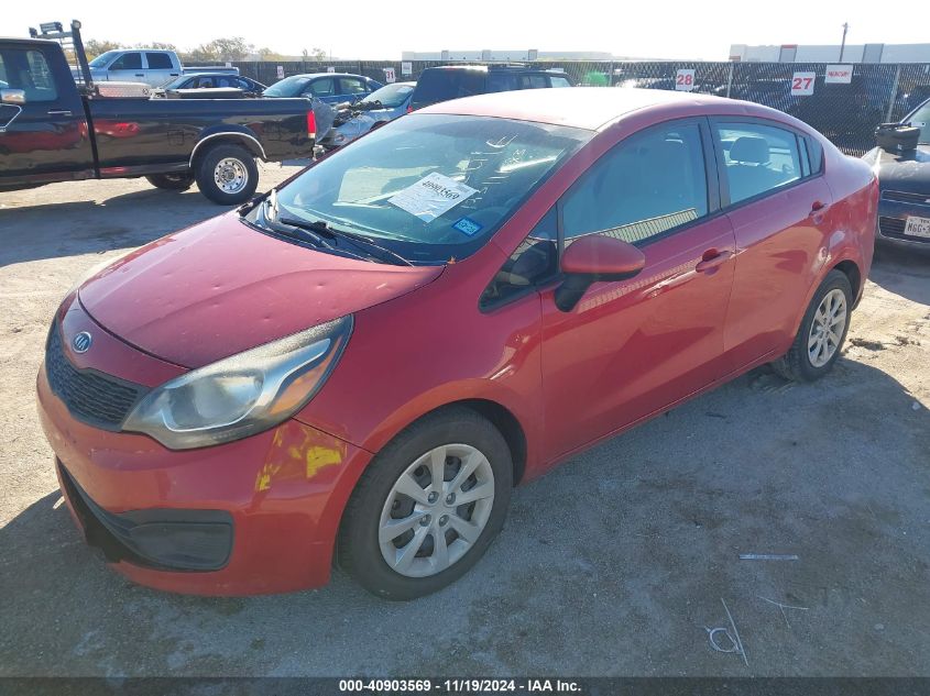 2013 Kia Rio Lx VIN: KNADM4A34D6126397 Lot: 40903569