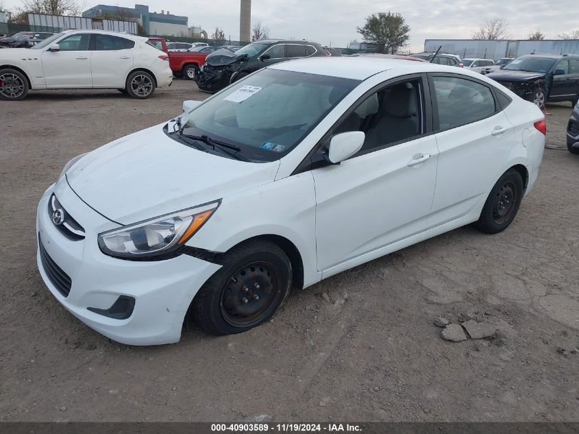 VIN KMHCT4AE1FU849587 2015 Hyundai Accent, Gls no.2