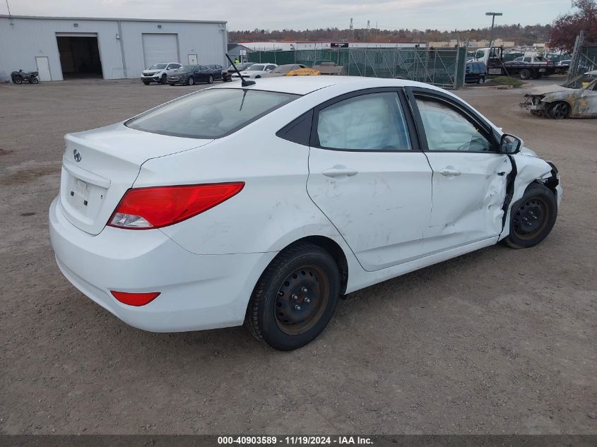 VIN KMHCT4AE1FU849587 2015 Hyundai Accent, Gls no.4