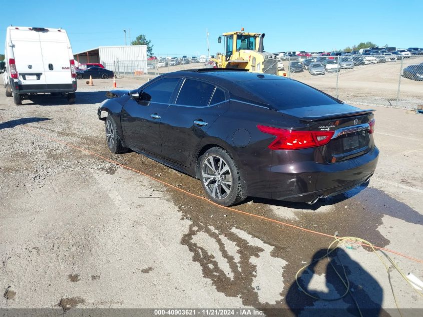 2017 Nissan Maxima 3.5 Platinum VIN: 1N4AA6AP9HC413079 Lot: 40903621