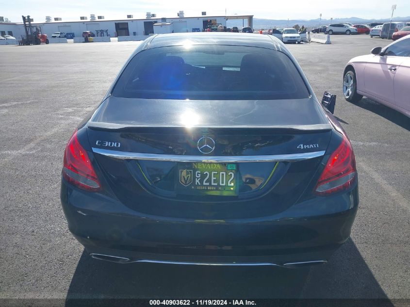 2015 Mercedes-Benz C 300 4Matic/Luxury 4Matic/Sport 4Matic VIN: 55SWF4KB7FU023430 Lot: 40903622