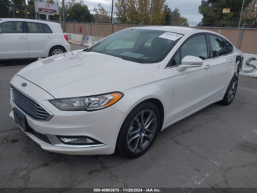 2017 Ford Fusion Se VIN: 3FA6P0H95HR417284 Lot: 40903670