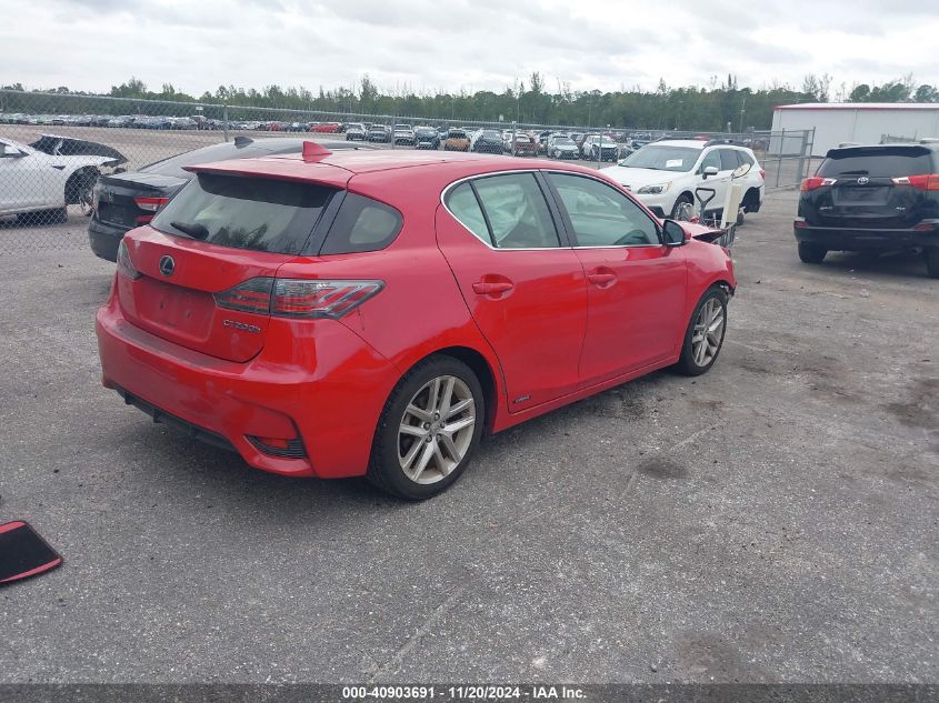 VIN JTHKD5BH7F2226058 2015 LEXUS CT 200H no.4