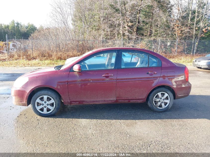 2010 Hyundai Accent Gls VIN: KMHCN4AC9AU399091 Lot: 40903716