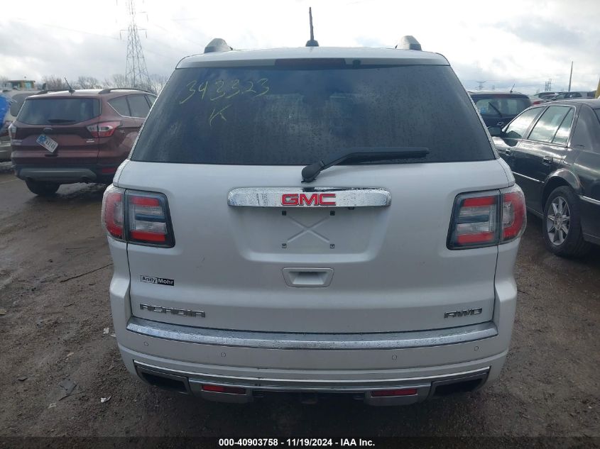 2016 GMC Acadia Denali VIN: 1GKKVTKDXGJ343323 Lot: 40903758