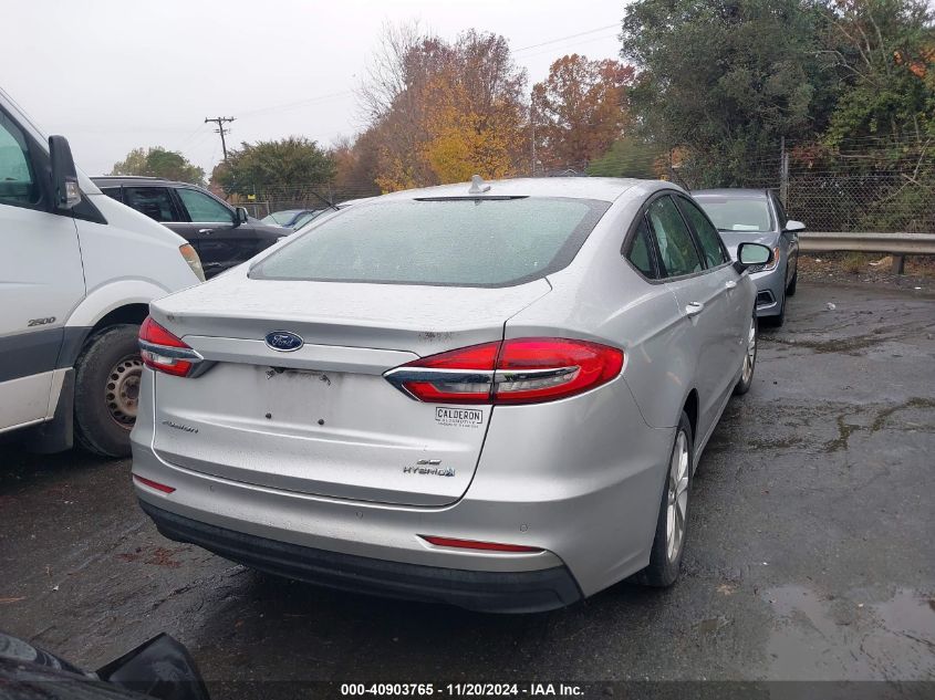 2019 Ford Fusion Hybrid Se VIN: 3FA6P0LU8KR180566 Lot: 40903765