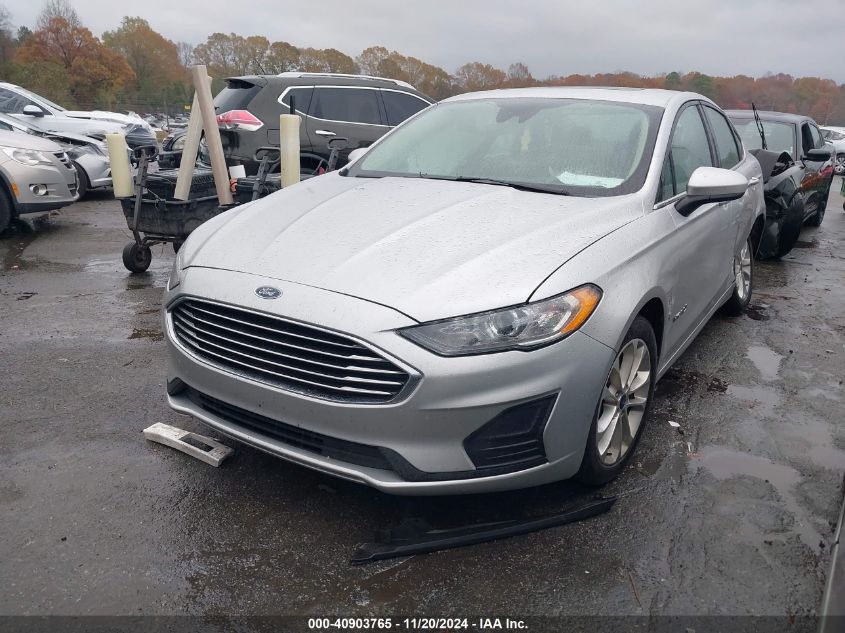 VIN 3FA6P0LU8KR180566 2019 Ford Fusion, Hybrid SE no.2