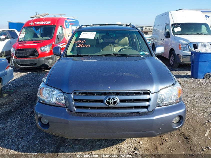 2005 Toyota Highlander Limited V6 VIN: JTEEP21A050073702 Lot: 40903800