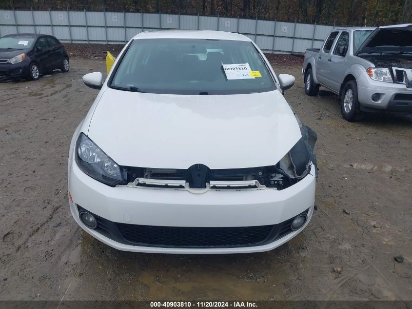 2012 Volkswagen Golf Tdi 4-Door VIN: WVWDM7AJXCW190929 Lot: 40903810