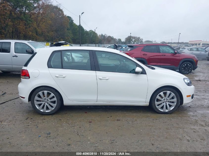 2012 Volkswagen Golf Tdi 4-Door VIN: WVWDM7AJXCW190929 Lot: 40903810