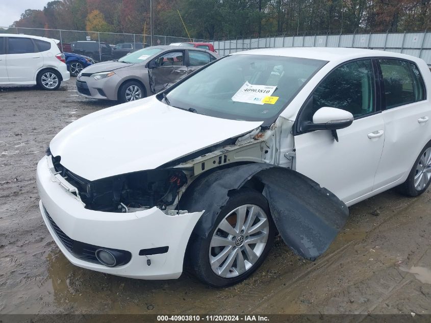 2012 Volkswagen Golf Tdi 4-Door VIN: WVWDM7AJXCW190929 Lot: 40903810