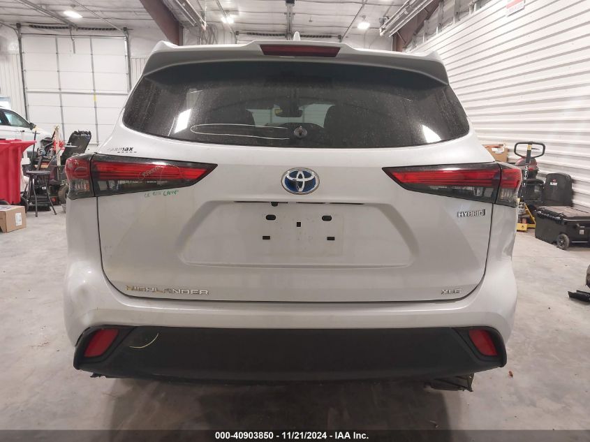 2022 Toyota Highlander Hybrid Xle VIN: 5TDGBRCH5NS545789 Lot: 40903850