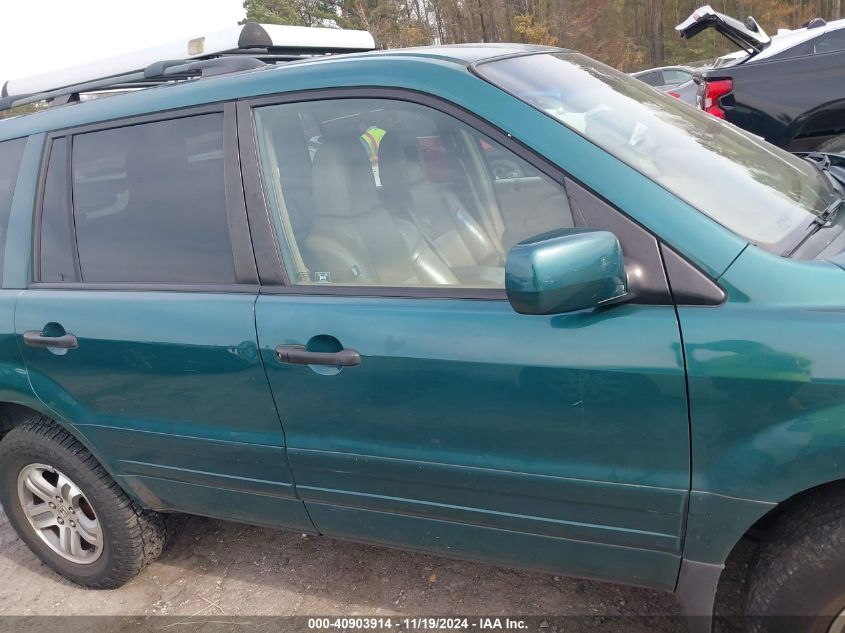 2003 Honda Pilot Ex-L VIN: 2HKYF18683H572201 Lot: 40903914