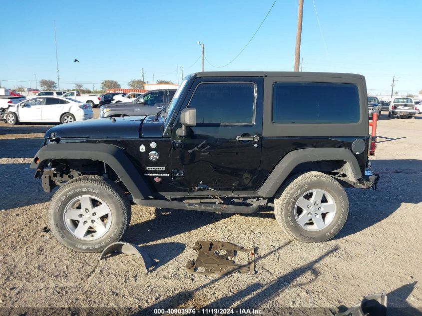 2013 Jeep Wrangler Sport VIN: 1C4AJWAG3DL579800 Lot: 40903976